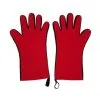 Il Cucinino Ovenwant Met Vingers Rood Per Paar