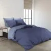 Clarysse Dekbedovertrek Percale Blauw 260x220 Cm Katoen