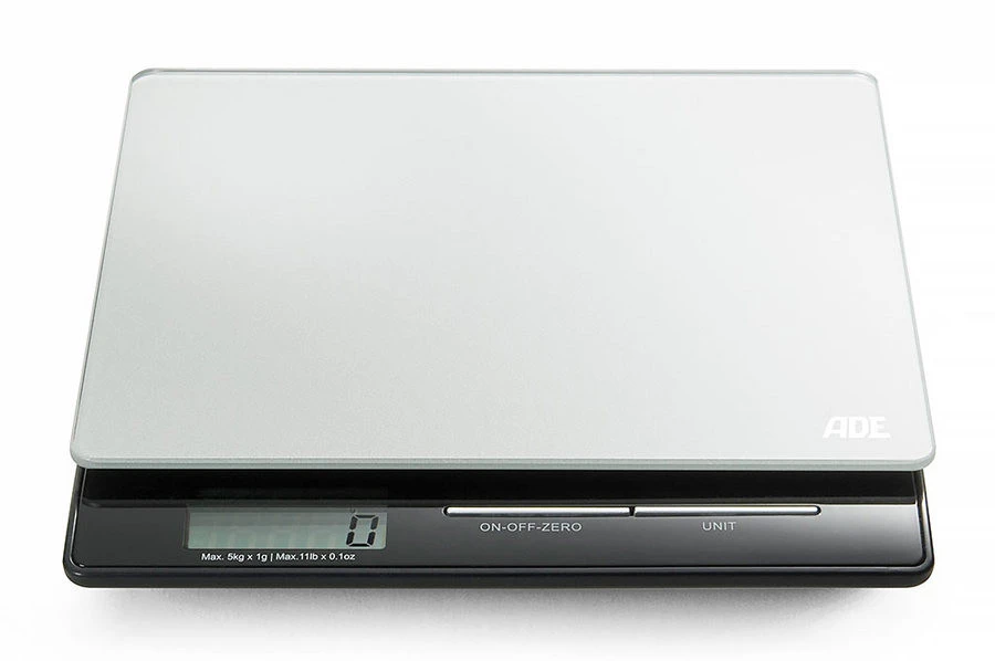 ADE Keukenweegschaal Digitaal Franzi 18x18 Cm - Tot 5 Kg - Zwart/Zilver 3 ADE Keukenweegschaal Digitaal Franzi 18x18 Cm - Tot 5 Kg - Zwart/Zilver