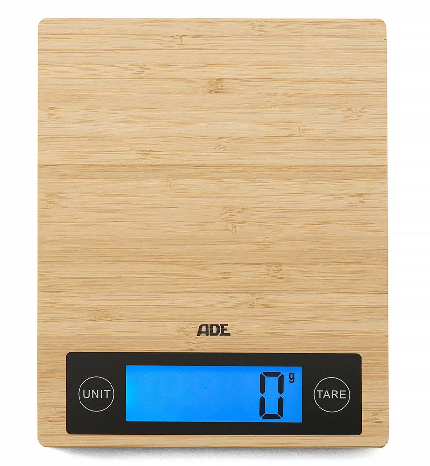 ADE Keukenweegschaal Digitaal Ramona 23x18 Cm - Tot 5 Kg - Bamboe 3 ADE Keukenweegschaal Digitaal Ramona 23x18 Cm - Tot 5 Kg - Bamboe