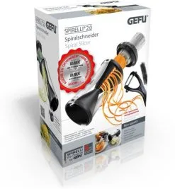 Gefu Spiraalsnijder Spirelli 2.0 Zwart - Inox -meubels winkel product 624169