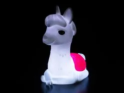 Nachtlamp Nachtlamp LED Alpaca Rood 17 Cm - Dhink - Colour Changing +Timer -meubels winkel product 625687