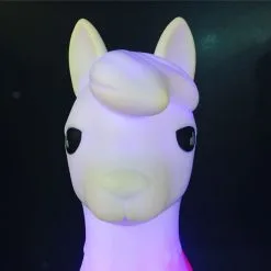 Nachtlamp Nachtlamp LED Alpaca Rood 17 Cm - Dhink - Colour Changing +Timer -meubels winkel product 625689