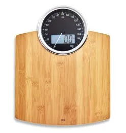 ADE Personenweegschaal Digitaal Luna 31.5x40.5 Cm - Tot 180 Kg - Bamboe