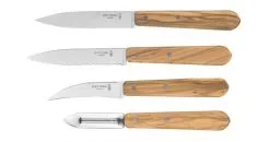 Opinel Keukenset Les Essentiels Set Van 4 Olijfhout