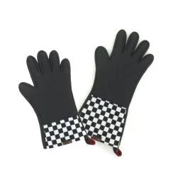 Il Cucinino Ovenwant Met Vingers Kort Zwart/Monza - Neopreen