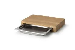 Continenta Snijplank Met Inox Lade Eik - 37x27x6cm