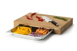 Continenta Snijplank Met Inox Lade Eik - 48x32.5x6cm