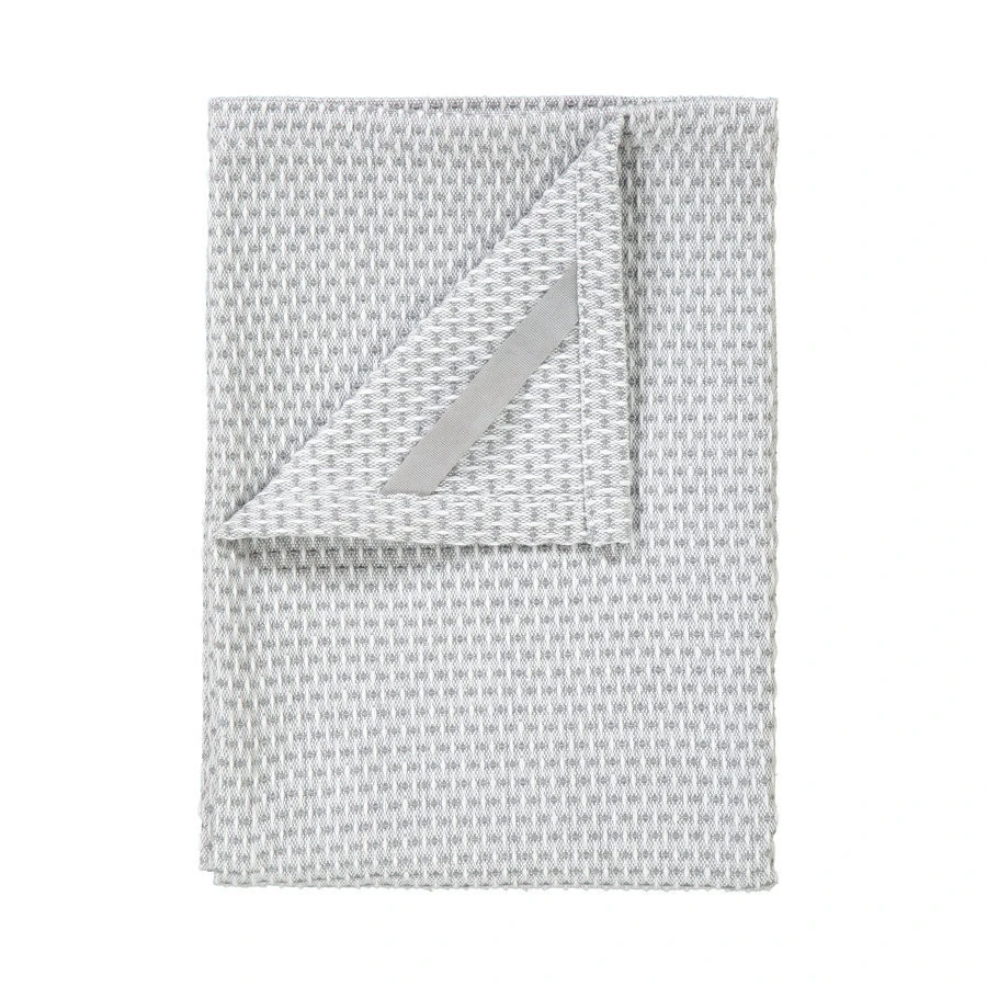 Blomus Keukenhanddoek Ridge Set 2 Stuks 50x70 Cm - Lily White/Elephant Skin 3 Blomus Keukenhanddoek Ridge Set 2 Stuks 50x70 Cm - Lily White/Elephant Skin
