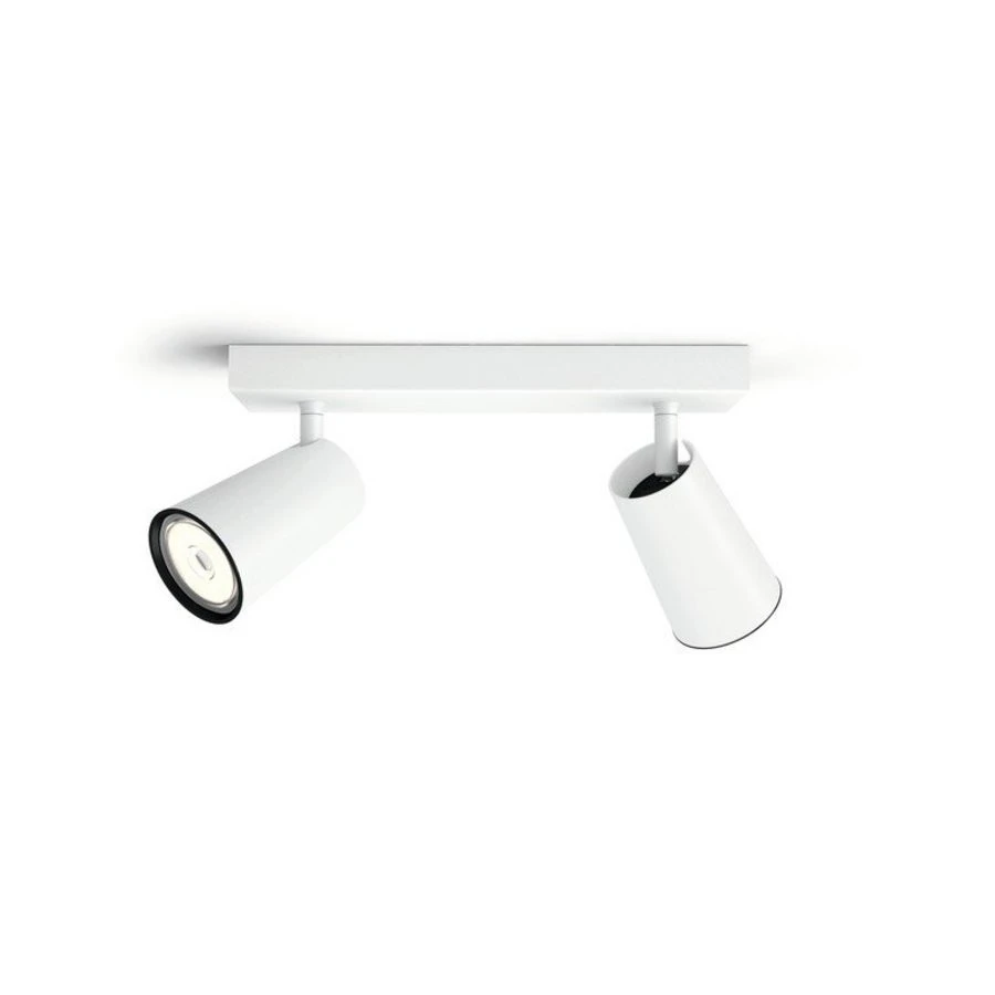 Philips Plafondlicht Paisley LED Wit MyLiving 2xGU10 4 Philips Plafondlicht Paisley LED Wit MyLiving 2xGU10 - Afbeelding 2