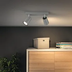 Philips Plafondlicht Paisley LED Aluminium MyLiving 2xGU10 7 Philips Plafondlicht Paisley LED Aluminium MyLiving 2xGU10 -meubels winkel product 661180