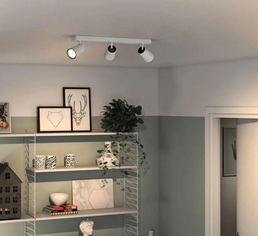 Philips Plafondlicht Paisley LED Wit MyLiving 3xGU10 4 Philips Plafondlicht Paisley LED Wit MyLiving 3xGU10 - Afbeelding 2