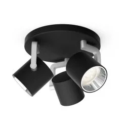 Philips Plafondlicht Byrl Bar Zwart 3x4.3W 24V - Integrated Led