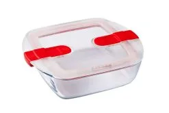 Pyrex Schaal Vierkant Cook&Heat 20x17x6cm - Met Deksel