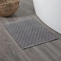 Sealskin Trellis Badmat 60x90cm Zwart -meubels winkel product 667148