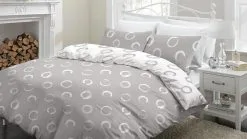 Sleepnight Dekbedovertrek Lieve Grey 240x220 Cm Flanel