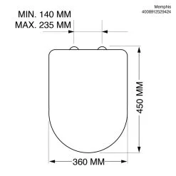 Tiger Memphis WC-Bril Slow Close Wit -meubels winkel product 669791