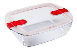 Pyrex Ovenschaal Met Deksel Cook&Heat 28x20x8cm - Rechthoekig