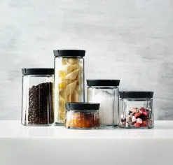 Rosendahl Grand Cru Voorraadpot 1.5l Black - Nylon Deksel -meubels winkel product 680662