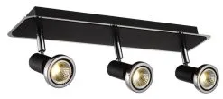 Φαντασία Fantasia Xzibit Plafondspot Mat Zwart 3x 5W GU10 Led Lampen
