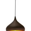 Φαντασία Fantasia Ronin Hanglamp 60W E27 Matt Scratched Coffee Gold -meubels winkel product 682288