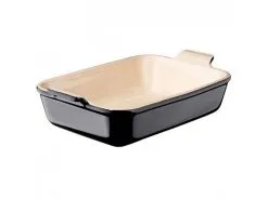 Le Creuset Rechthoekige Schotel 26x19 Cm Aardewerk - Mat Zwart - 2.4 L