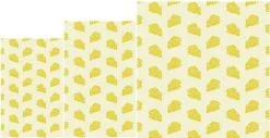 Bee's Wax Wrap Kaas Design Set 3 Stuks