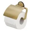 Tiger Tune Toiletrolhouder Met Klep Messing/zwart