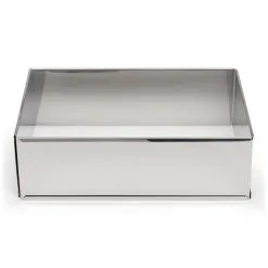 Patisse Taartring Inox Verstelbaar 25-46 Cm/17-32 Cm- Extra Hoog- Rechthoek