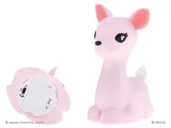 Dhink Nachtlamp LED Hert Pastel Roze Colour Changing - 15min Timer - 16 Cm