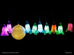 Dhink Lichtsnoer LED Moon + 9 Rockets Wit - Warm Wit -meubels winkel product 700054