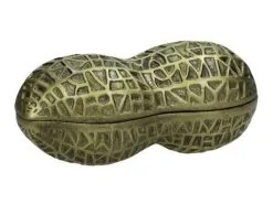 Bewaardoos Pinda Brons 16.5x7.5x7.5cm