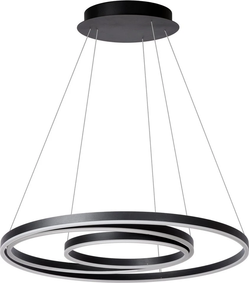 Lucide Triniti Hanglamp Zwart 1x62w LED 4 Lucide Triniti Hanglamp Zwart 1x62w LED - Afbeelding 2