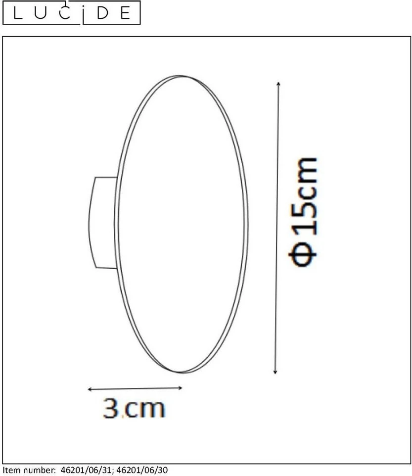 Lucide Eklyps Wandlamp Zwart 1x6w LED 7 Lucide Eklyps Wandlamp Zwart 1x6w LED - Afbeelding 5
