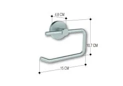 Allibert Coperblink Toiletrolhouder Geborsteld Chroom