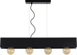 Lucide Surtus Hanglamp Zwart 4x60w E27 -meubels winkel product 721034