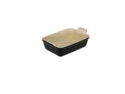 Le Creuset Rechthoekige Schotel 19x14cm Aardewerk - Ebbenzwart - 1.1 L