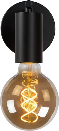 Lucide Leanne Wandlamp Zwart E27 Fitting 10 Lucide Leanne Wandlamp Zwart E27 Fitting -meubels winkel product 721926