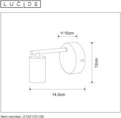 Lucide Leanne Wandlamp Zwart E27 Fitting 11 Lucide Leanne Wandlamp Zwart E27 Fitting -meubels winkel product 721927