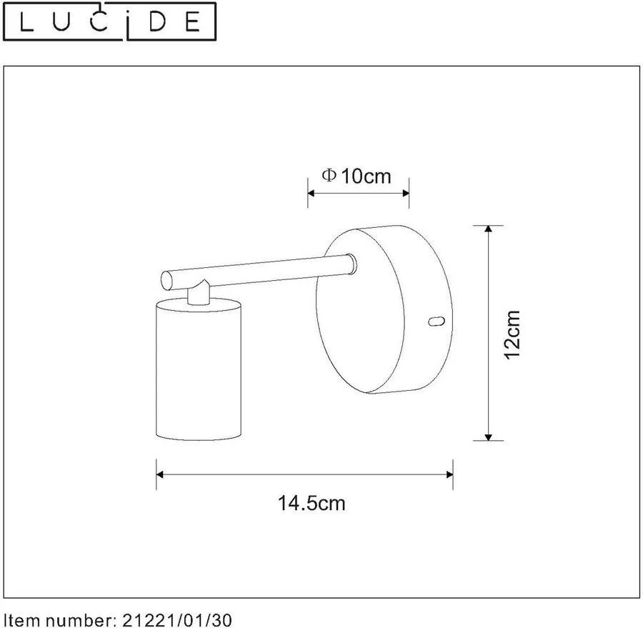 Lucide Leanne Wandlamp Zwart E27 Fitting 7 Lucide Leanne Wandlamp Zwart E27 Fitting - Afbeelding 5