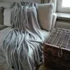 Plaid Grand Luxe Microfibre Gris Pastel 130x160 Cm 280g|m2 -meubels winkel product 728812