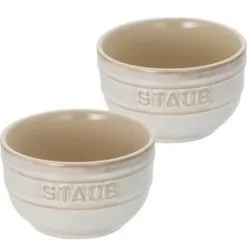 STAUB Ramequin 2 Stuks 8 Cm 0.2 L Ivory White
