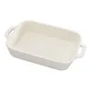 Staub Ovenschaal Rechthoekig 20x16 Cm Ivoor - 1.1 L - Keramiek