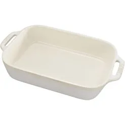 Staub Ovenschaal Rechthoekig 27x20 Cm Ivoor - 2.4 L - Keramiek