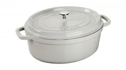 Staub Cocotte Ovaal 31cm Truffelwit - Gietijzer