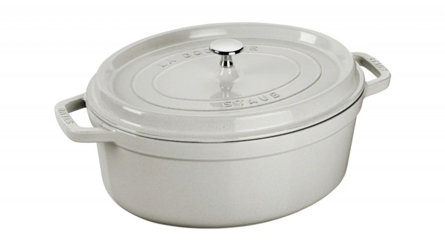 Staub Cocotte Ovaal 31cm Truffelwit - Gietijzer 3 Staub Cocotte Ovaal 31cm Truffelwit - Gietijzer