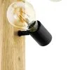 Eglo Townshend 3 Opbouwspot Zwart/Hout 3x E27 Socket 1 Eglo Townshend 3 Opbouwspot Zwart/Hout 3x E27 Socket -meubels winkel product 730081