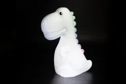 Dhink Nachtlamp Dino XL Wit/Pastel 25cm - Colour Changing - Met Timer -meubels winkel product 735467