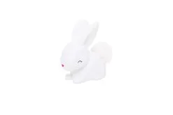 Dhink Nachtlamp Bunny Wit 10cm Timer - Nepbont Staart - Babylight
