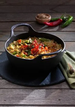 Le Creuset Balti Dish 24 Cm Mat Zwart 2.7 L - Gietijzer -meubels winkel product 737499